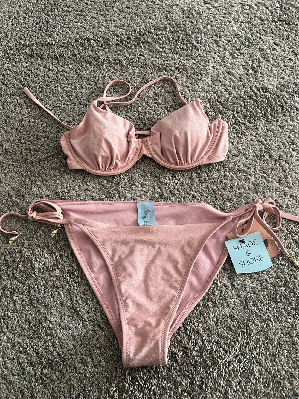 Shade & Shore Dusty Rose Bikini Set